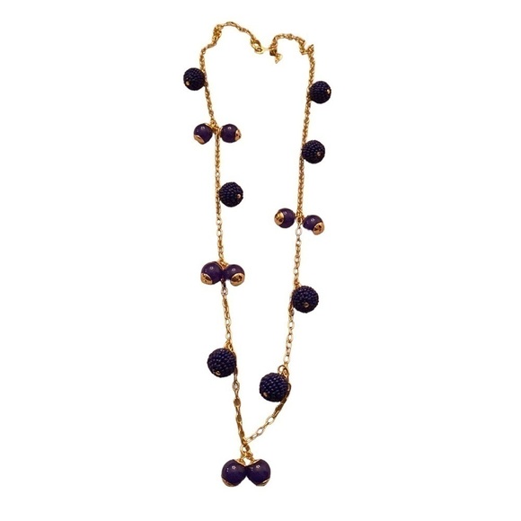 NWT J. Crew Blue Bead Necklace - Picture 1 of 6
